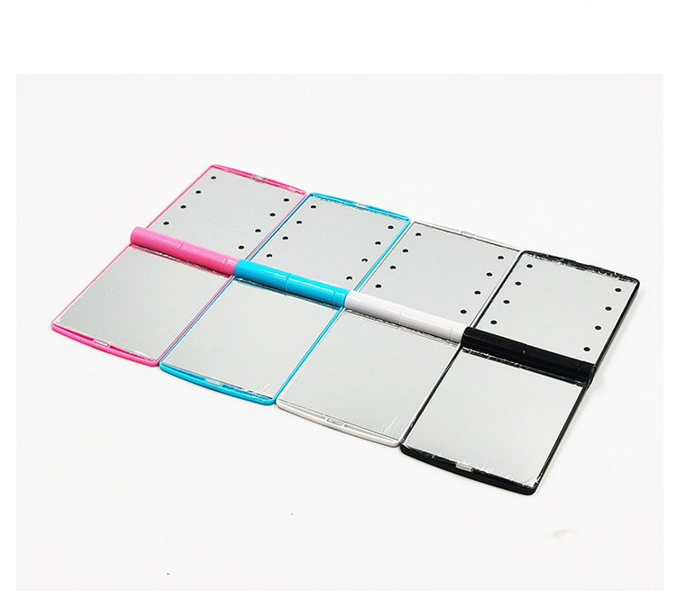 Wholesale Mirror Makeup Mirror Foldable and Convenient Makeup Mirror Students with LED Fill Light Handheld Mirror