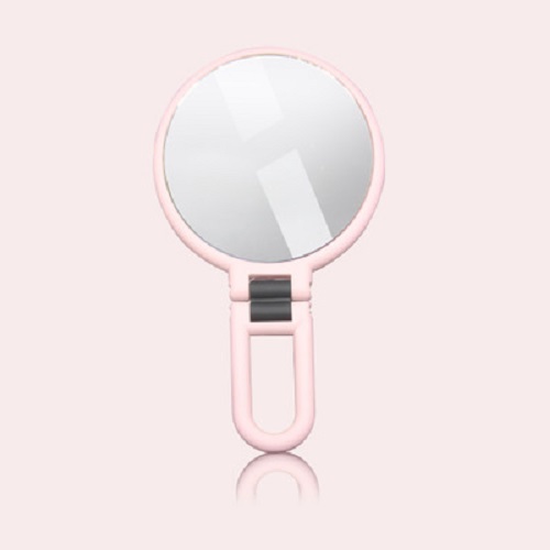 10 Times Magnification Small round Mirror 5 Times Makeup Mirror Princess Mirror Folding Portable Mirror HandHold Mirror