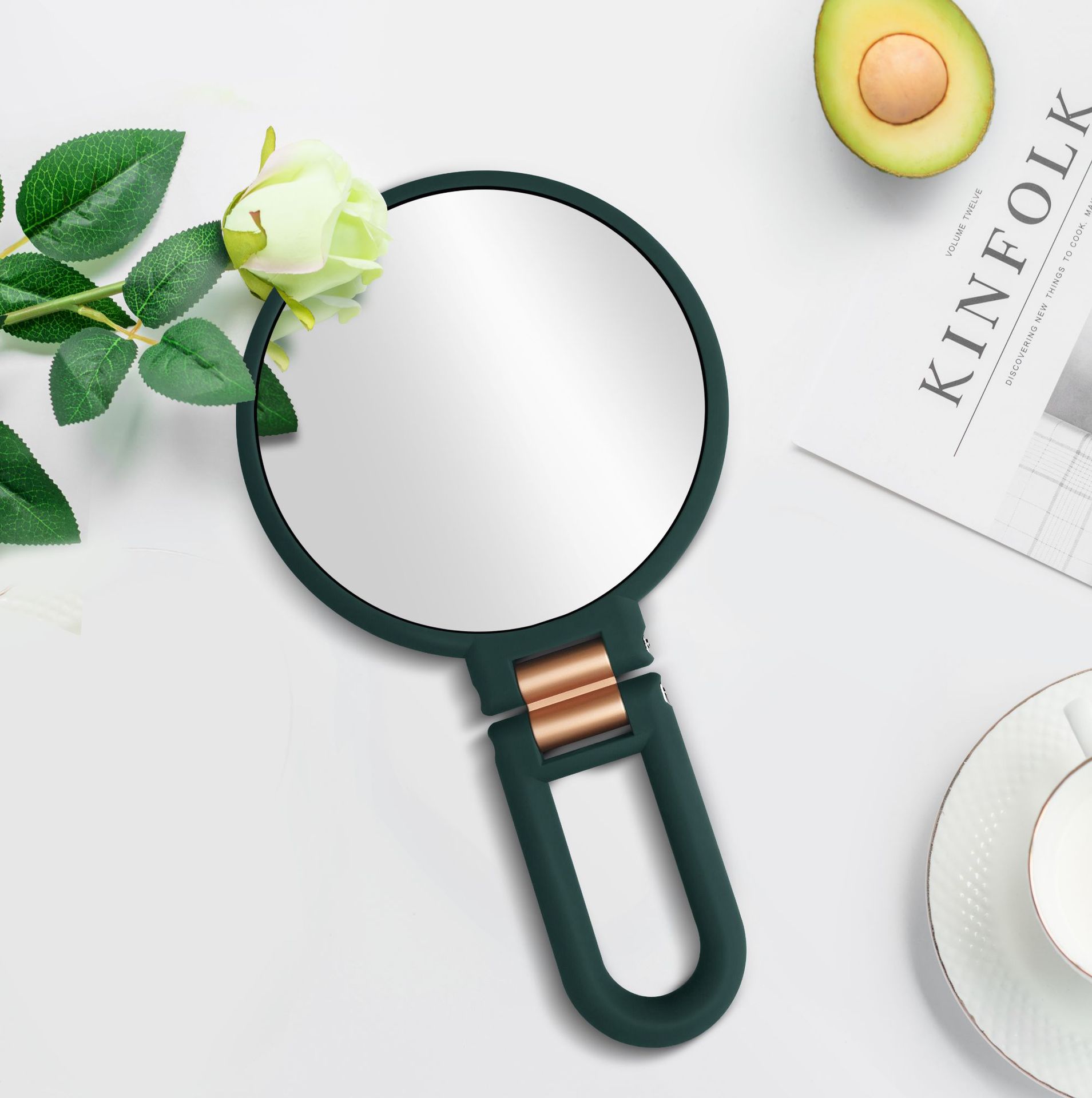 10 Times Magnification Small round Mirror 5 Times Makeup Mirror Princess Mirror Folding Portable Mirror HandHold Mirror 10 Times Magnification Small round Mirror 5 Times Makeup Mirror Princess Mirror Folding Portable Mirror HandHold Mirror