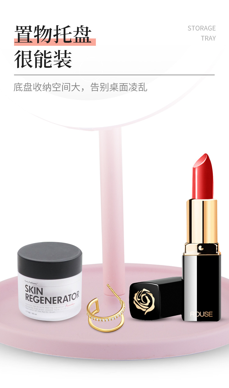 European Makeup Mirror Desktop Foldable Makeup Mirror with Light Fill Light Desktop Vanity Mirror Students' Glasses European Makeup Mirror Desktop Foldable Makeup Mirror with Light Fill Light Desktop Vanity Mirror Students' Glasses
