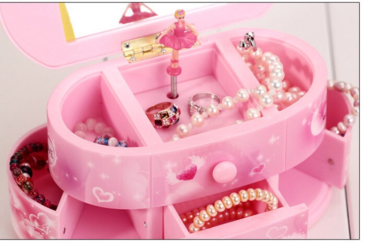 Multifunctional Makeup Mirror Music Box Rotating Dancing Ballet Girl Music Box Valentine's Day Girl Gift Multifunctional Makeup Mirror Music Box Rotating Dancing Ballet Girl Music Box Valentine's Day Girl Gift