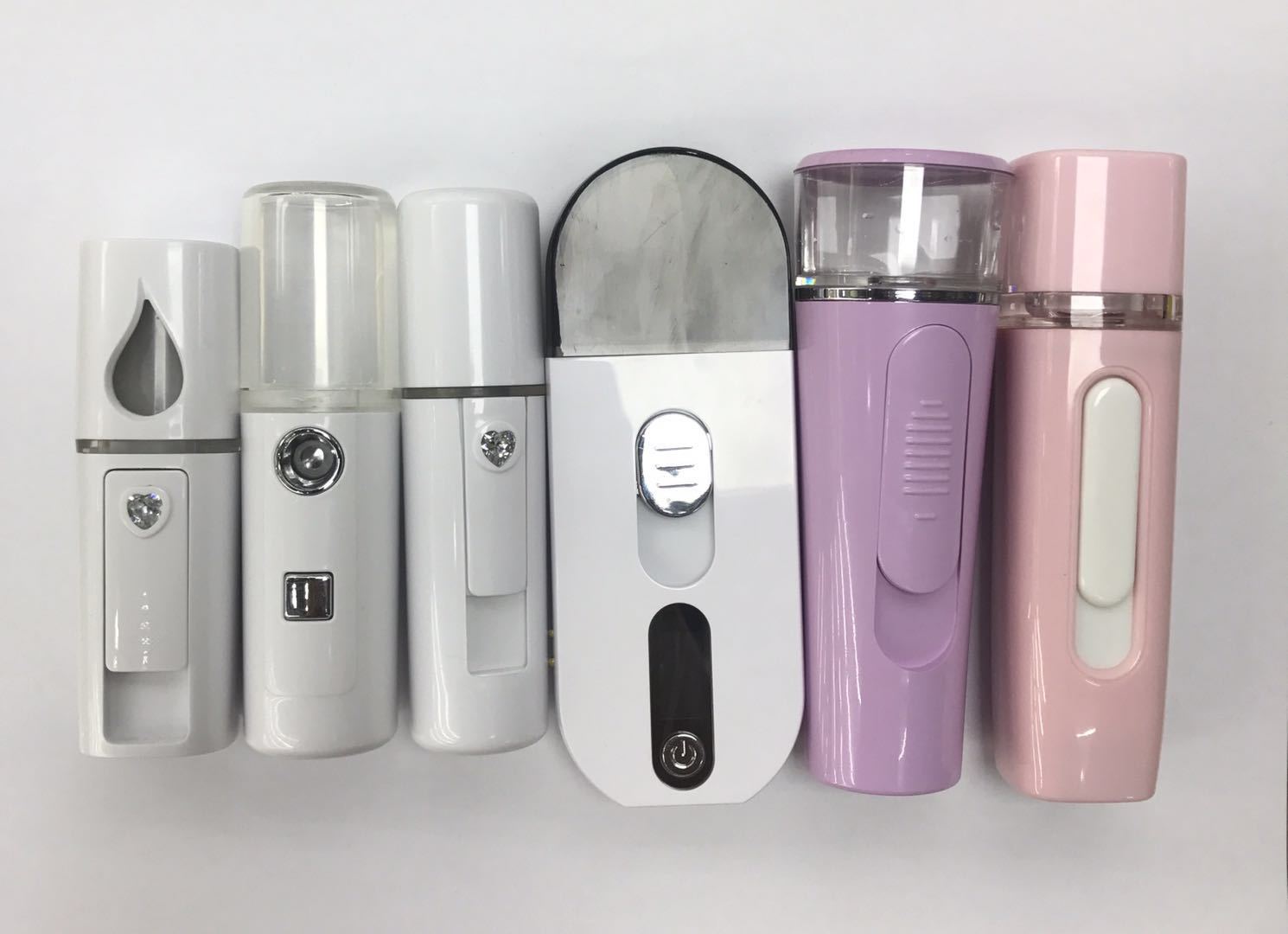 Rechargeable Nano Moisturizing Sprayer Negative Ion Makeup Mirror Face Humidification HandHeld Sprayer Cold Spray