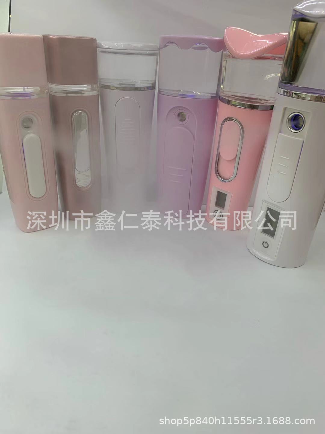 Rechargeable Nano Moisturizing Sprayer Negative Ion Makeup Mirror Face Humidification HandHeld Sprayer Cold Spray