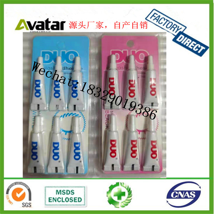 False Eyelash Glue Duo EyeGlue Double Eyelid Glue Mild Non-Stimulation Strong Adhesion Support Custom Boxed Card Package
