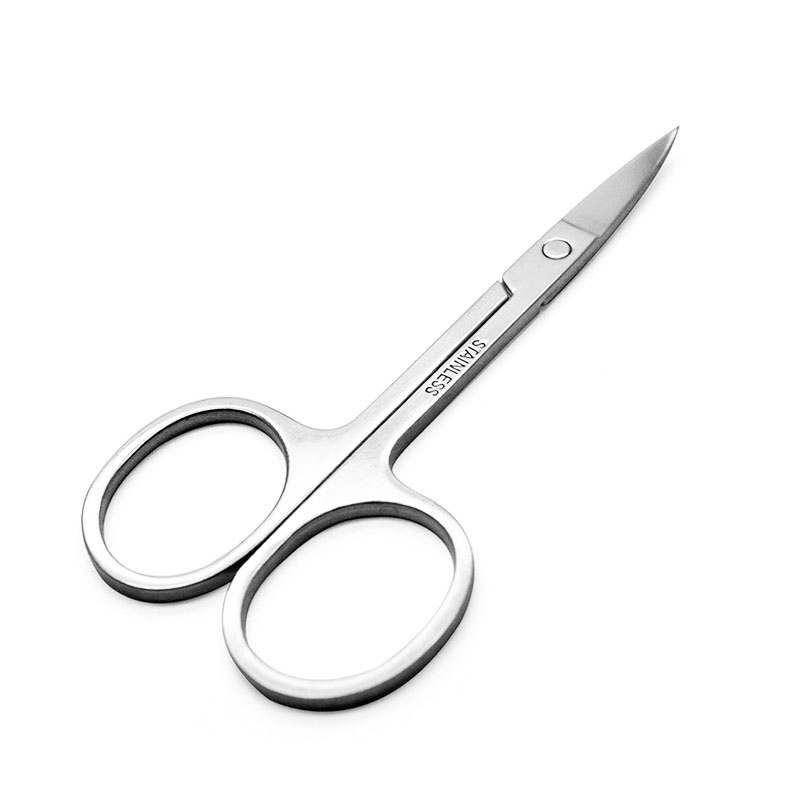 Stainless Steel Beauty Scissors Eyebrow Blade Double Eyelid Stickers Scissors Curved Scissors Straight Scissors