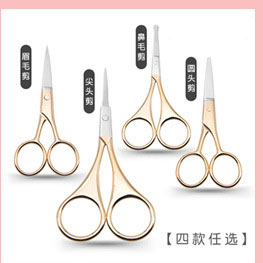 Stainless Steel Beauty Scissors Eyebrow Blade Double Eyelid Stickers Scissors Curved Scissors Straight Scissors Stainless Steel Beauty Scissors Eyebrow Blade Double Eyelid Stickers Scissors Curved Scissors Straight Scissors