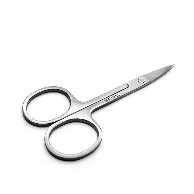 Stainless Steel Beauty Scissors Eyebrow Blade Double Eyelid Stickers Scissors Curved Scissors Straight Scissors