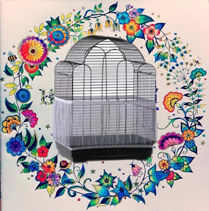 Net Cloth Bird Dust-Proof Bird Cage Accessories Thrush Elder Brother Lark Gauze Net Covering Large, Medium and Small