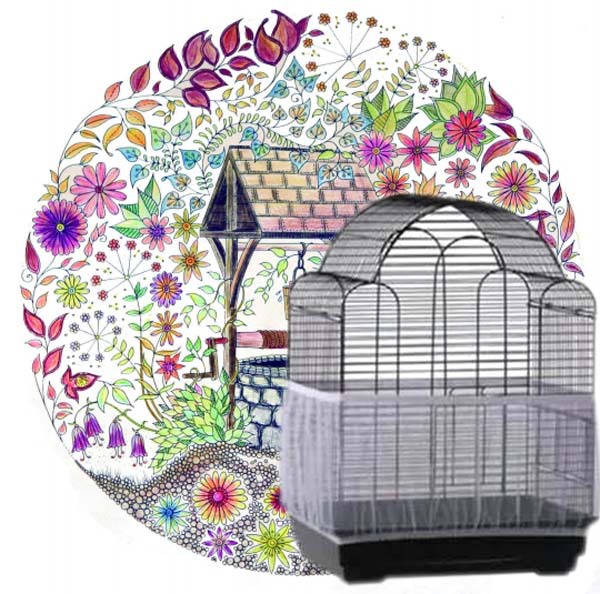 Net Cloth Bird Dust-Proof Bird Cage Accessories Thrush Elder Brother Lark Gauze Net Covering Large, Medium and Small Net Cloth Bird Dust-Proof Bird Cage Accessories Thrush Elder Brother Lark Gauze Net Covering Large, Medium and Small