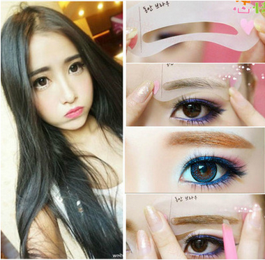 Korean Natural Eyebrow Stencil Set Eyebrow Stencil Eyebrow Stencils Eyebrow Shaping Tool Thrush Gadget