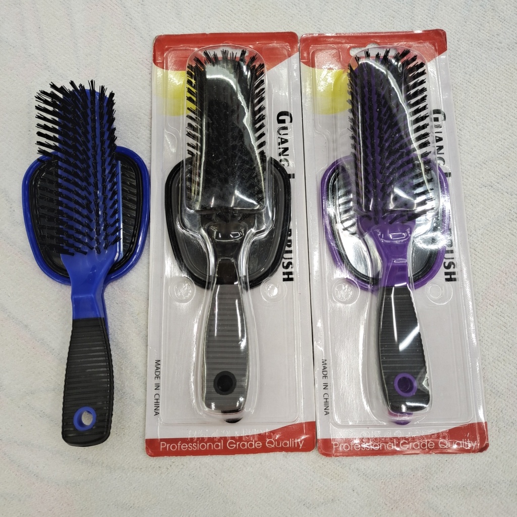 Straight Comb Mirror and Comb Combination Three-Color Plate Comb Cannot Be Special Comb Mirror Export Foreign Trade