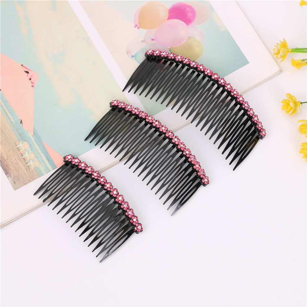 Black Hairpin Adult Jewelry Hair Pressing Comb Hair Comb Non-Slip Head Clip Word Clip Bangs Hairpin