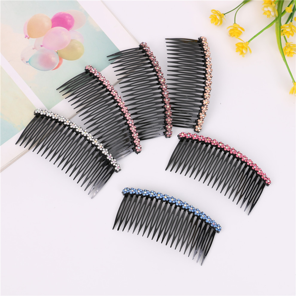 Black Hairpin Adult Jewelry Hair Pressing Comb Hair Comb Non-Slip Head Clip Word Clip Bangs Hairpin