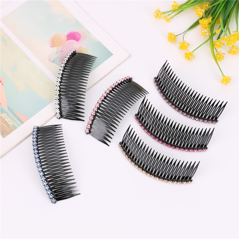 Black Hairpin Adult Jewelry Hair Pressing Comb Hair Comb Non-Slip Head Clip Word Clip Bangs Hairpin