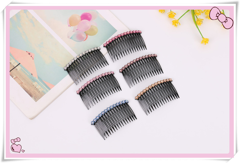 Black Hairpin Adult Jewelry Hair Pressing Comb Hair Comb Non-Slip Head Clip Word Clip Bangs Hairpin