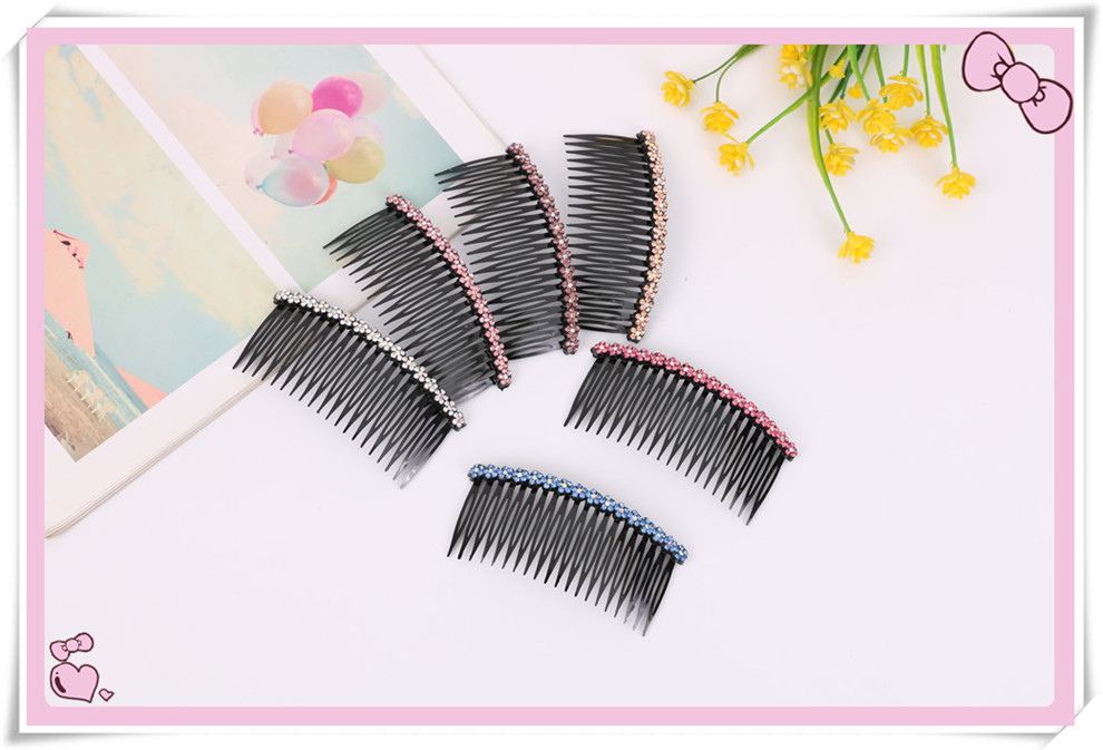 Black Hairpin Adult Jewelry Hair Pressing Comb Hair Comb Non-Slip Head Clip Word Clip Bangs Hairpin
