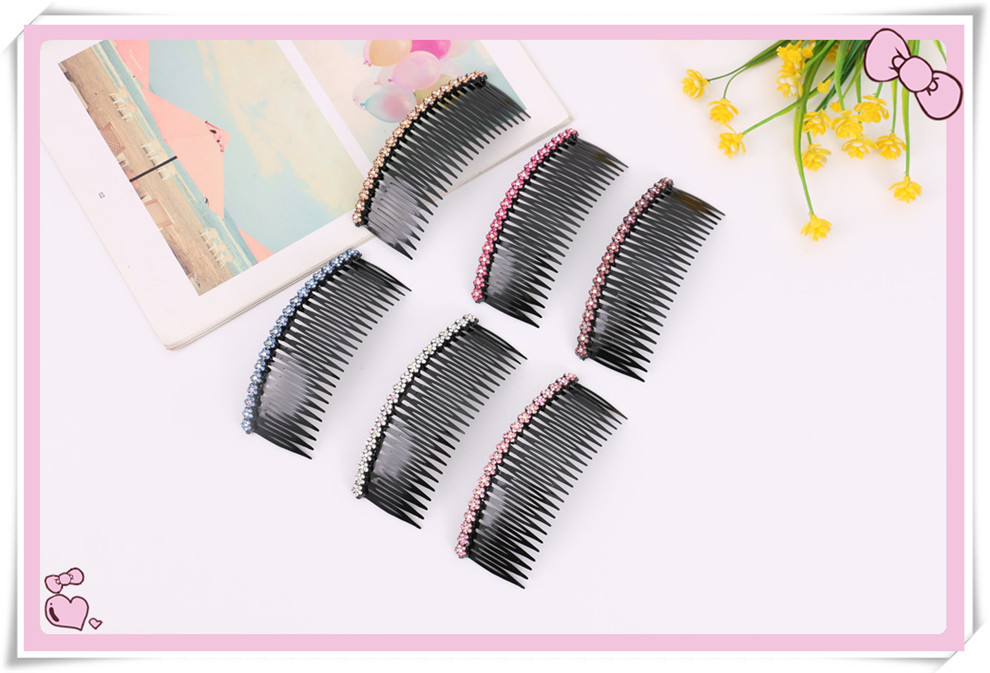 Black Hairpin Adult Jewelry Hair Pressing Comb Hair Comb Non-Slip Head Clip Word Clip Bangs Hairpin