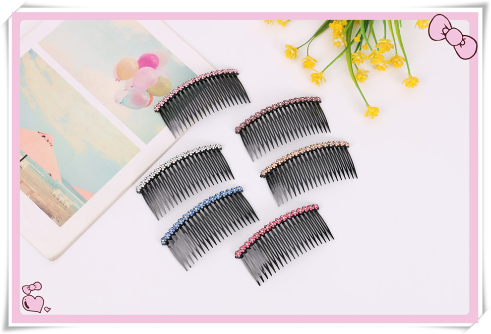 Black Hairpin Adult Jewelry Hair Pressing Comb Hair Comb Non-Slip Head Clip Word Clip Bangs Hairpin