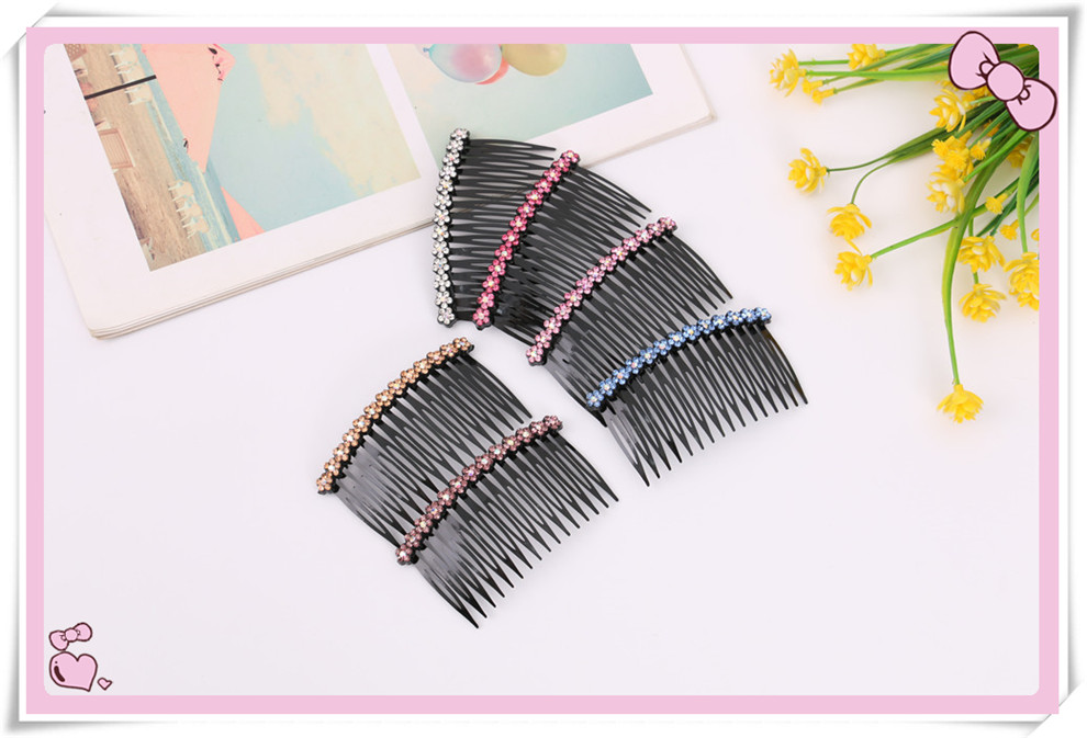 Black Hairpin Adult Jewelry Hair Pressing Comb Hair Comb Non-Slip Head Clip Word Clip Bangs Hairpin