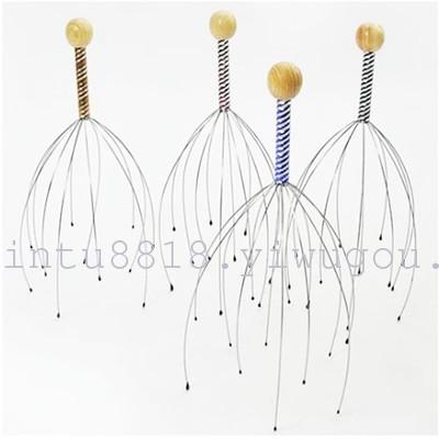 1151 magic head massager Octopus head massager comb metal head massager