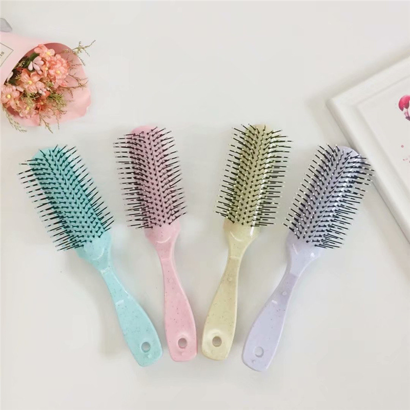 Manufacturers direct Korean version of INS wind wheat straw fantasy four - color integration ribs comb Manufacturers direct Korean version of INS wind wheat straw fantasy four - color integration ribs comb
