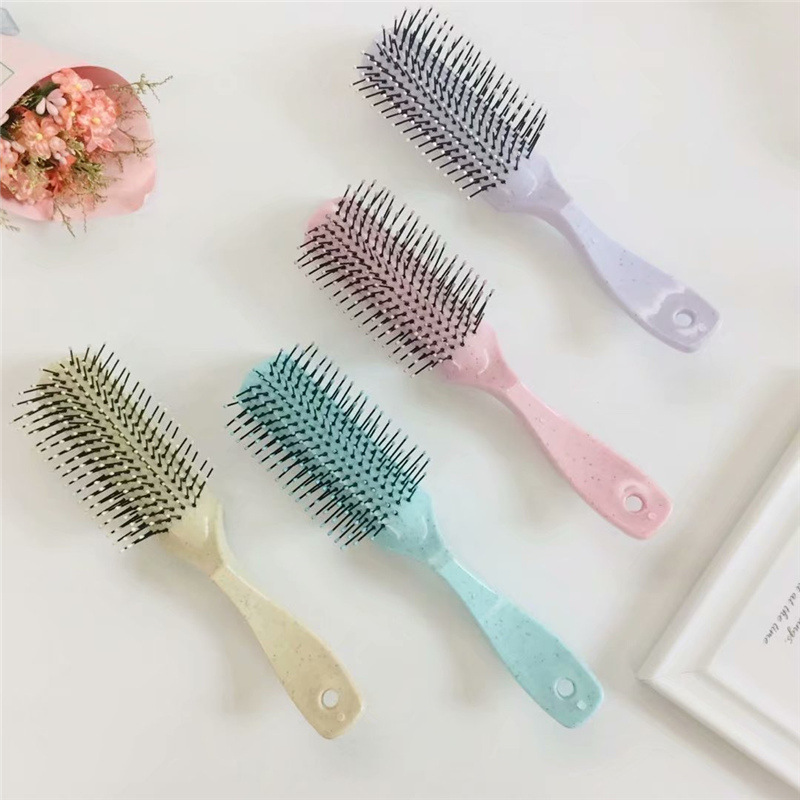Manufacturers direct Korean version of INS wind wheat straw fantasy four - color integration ribs comb Manufacturers direct Korean version of INS wind wheat straw fantasy four - color integration ribs comb