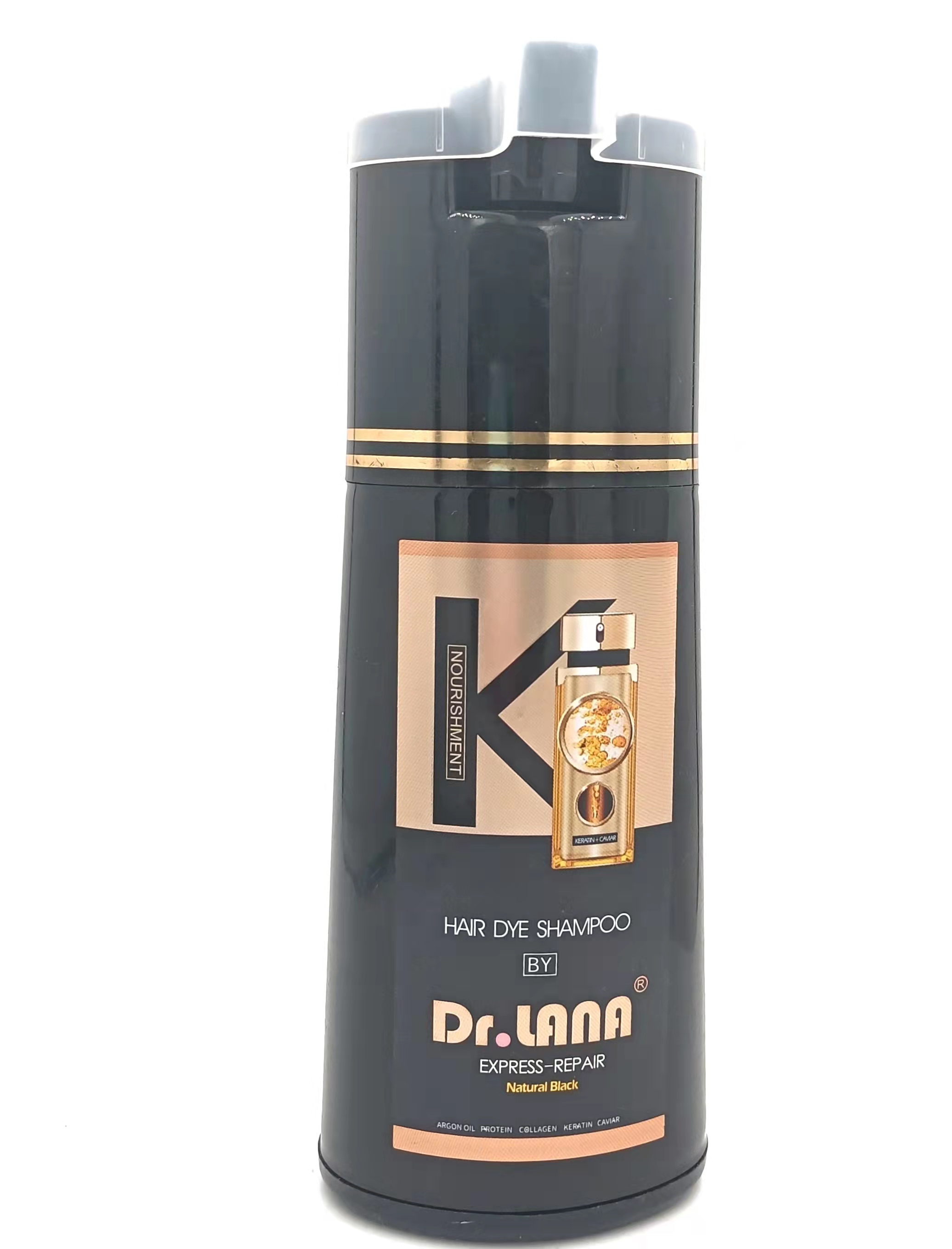Dr.Lana CAVAIR ESSENCE 5 IN 1 HIAR SHAMPOO BLACK / BROWN 300ml “DR LANA”  