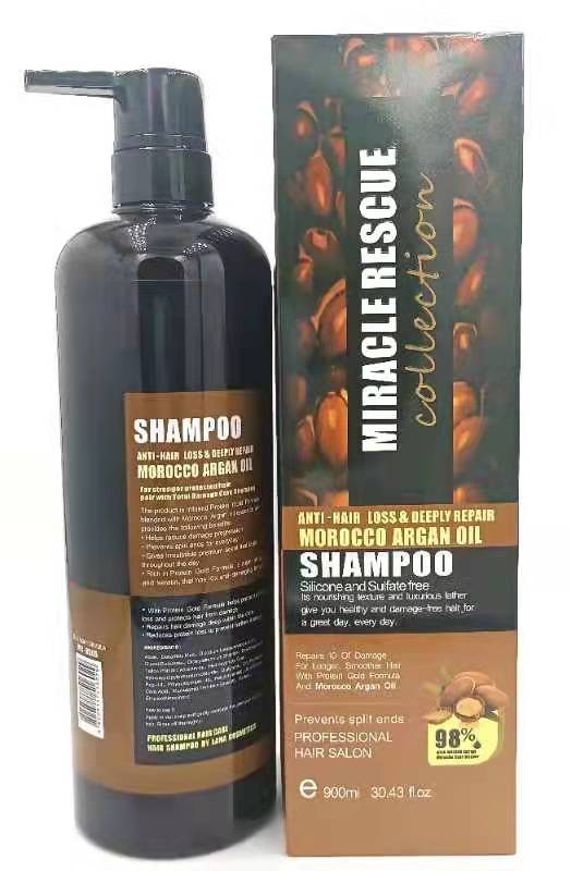Lana MIRACLE RESCUE ARGON OIL Hair Shampoo Soften hair, remove dandruff, relieve itching and glow 900ml Lana MIRACLE RESCUE ARGON OIL Hair Shampoo Soften hair, remove dandruff, relieve itching and glow 900ml