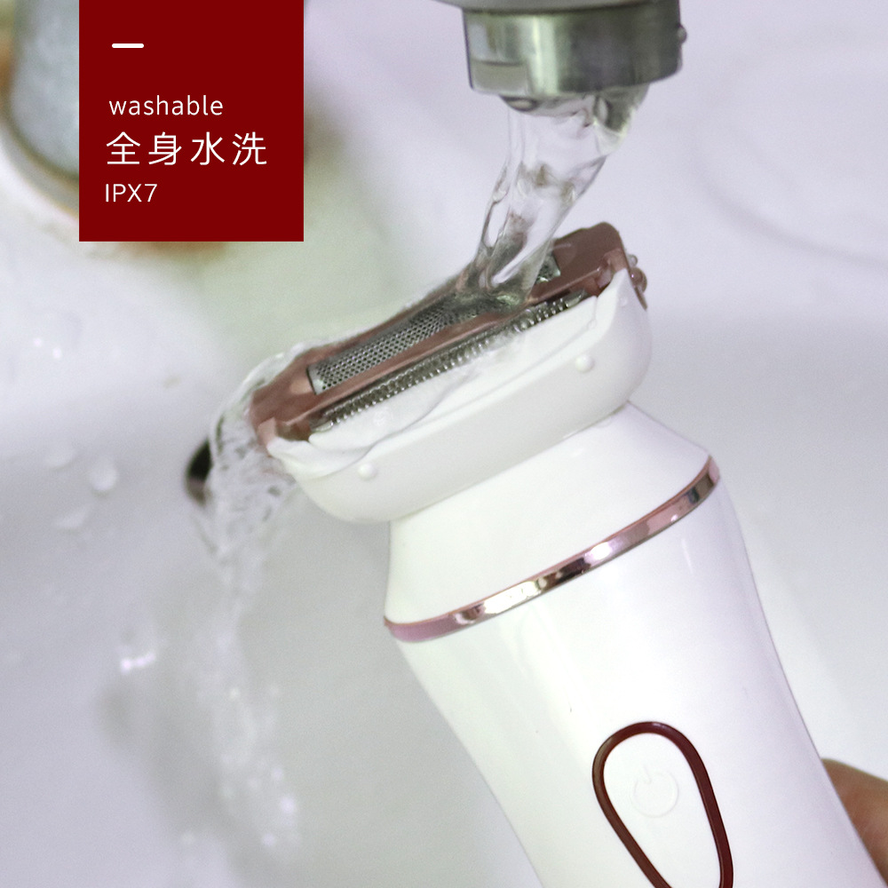 Foreign Trade Supply Fully Washable Women&#039;s Shaver Rechargeable Electric Shaving Hair Remover Shinon7637