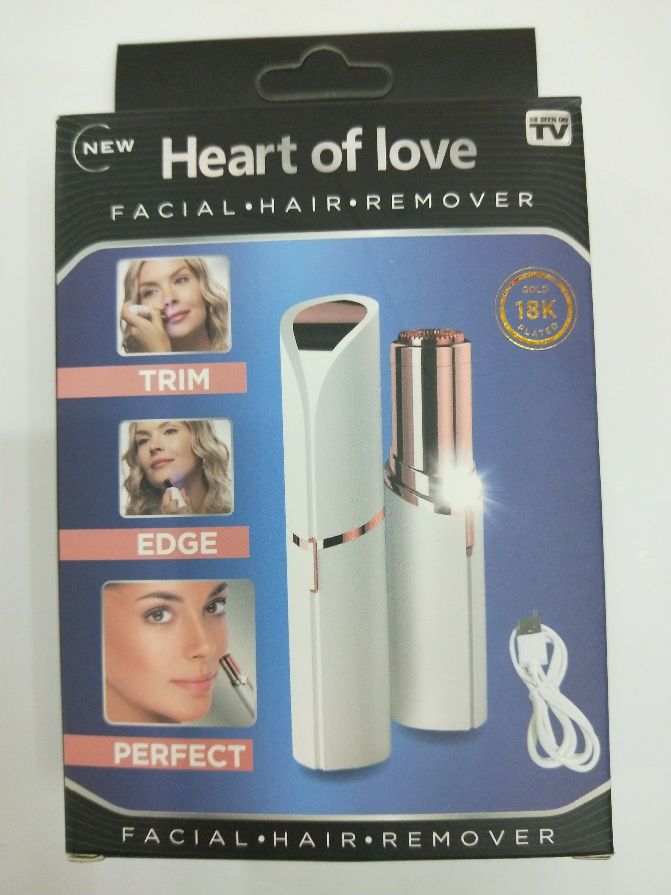 New ladies electric hair remover lipstick shaver USB charging size color box New ladies electric hair remover lipstick shaver USB charging size color box