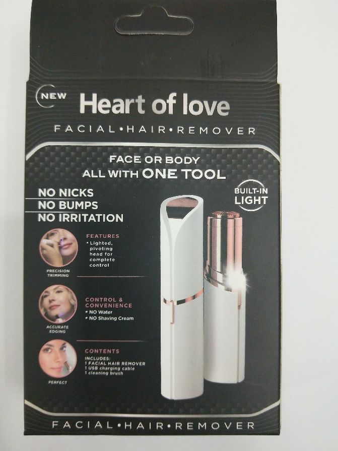 New ladies electric hair remover lipstick shaver USB charging size color box New ladies electric hair remover lipstick shaver USB charging size color box