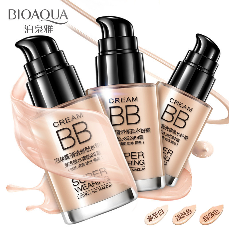Clear Water Cream BB Cream Liquid Foundation Moisturizing Makeup Primer Concealer Foundation Cream Wholesale Cosmetics