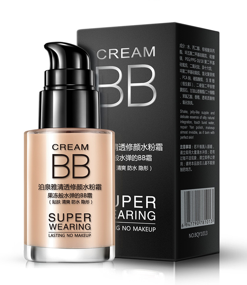 Clear Water Cream BB Cream Liquid Foundation Moisturizing Makeup Primer Concealer Foundation Cream Wholesale Cosmetics Clear Water Cream BB Cream Liquid Foundation Moisturizing Makeup Primer Concealer Foundation Cream Wholesale Cosmetics