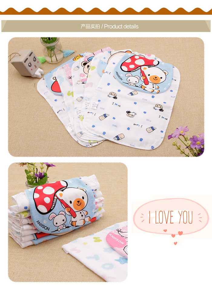 Baby absorbent pads pure cotton children 's doily pads Baby wipes full cotton cloth kindergarten 4 to 6 years old