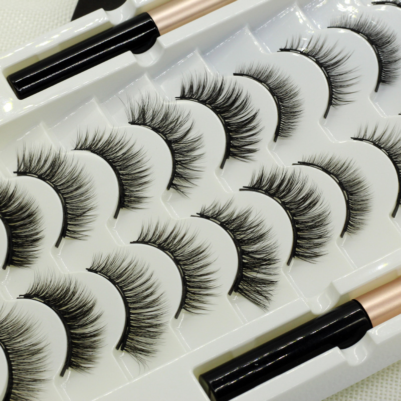 Cross-Border Magnetic Eyelashes 10 Pairs Magnetic Liquid Eyeliner Eyelashes Magnetic Eyelashes Magnet Eyelashes Cross-Border Magnetic Eyelashes 10 Pairs Magnetic Liquid Eyeliner Eyelashes Magnetic Eyelashes Magnet Eyelashes