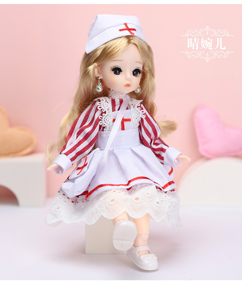6 Points 30cm Real Eyelashes 12-Inch Barbie Doll Princess Suit Dress-up Clothes Big Gift Box Girl Toy 6 Points 30cm Real Eyelashes 12-Inch Barbie Doll Princess Suit Dress-up Clothes Big Gift Box Girl Toy