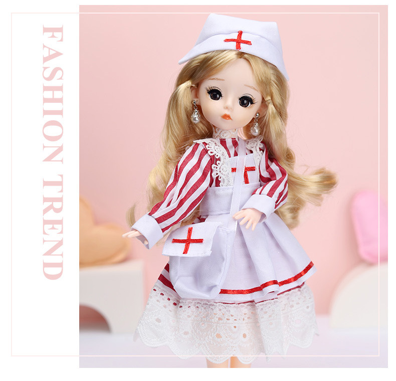 6 Points 30cm Real Eyelashes 12-Inch Barbie Doll Princess Suit Dress-up Clothes Big Gift Box Girl Toy 6 Points 30cm Real Eyelashes 12-Inch Barbie Doll Princess Suit Dress-up Clothes Big Gift Box Girl Toy
