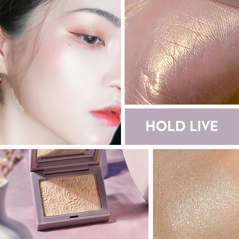 Hold Live Love Dream Highlight Repair Blusher Plate Three-Dimensional Fairy Powder Brightening Glitter Ginger Highlight