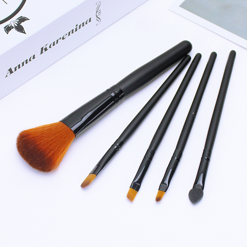 5 sets of makeup brush blusher rouge eye brush plastic makeup set