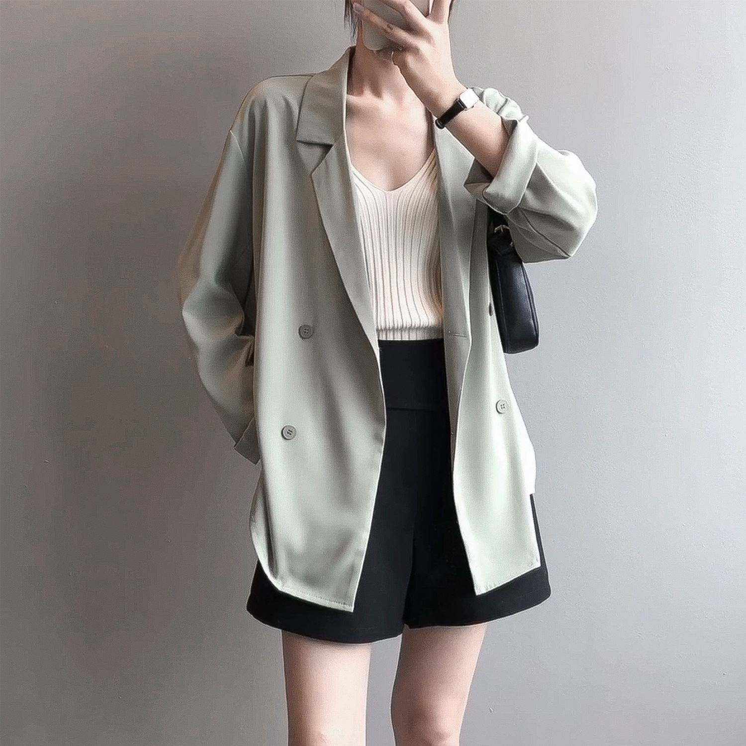 Summer 2020 new Korean web celebrity thin small suit jacket women's design sense of sunscreen loose suit 3355