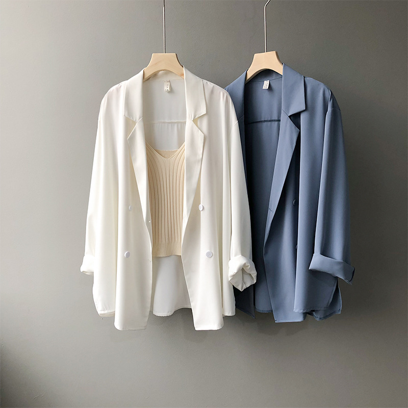 Summer 2020 new Korean web celebrity thin small suit jacket women's design sense of sunscreen loose suit 3355
