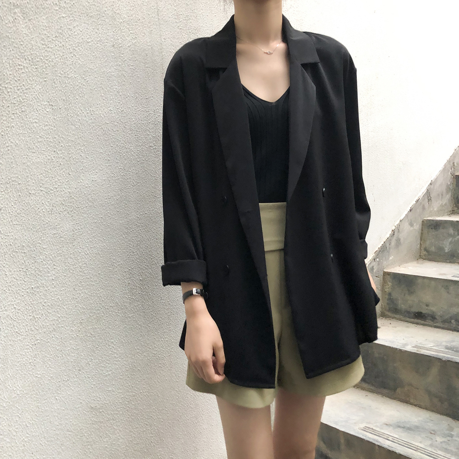 Summer 2020 new Korean web celebrity thin small suit jacket women's design sense of sunscreen loose suit 3355