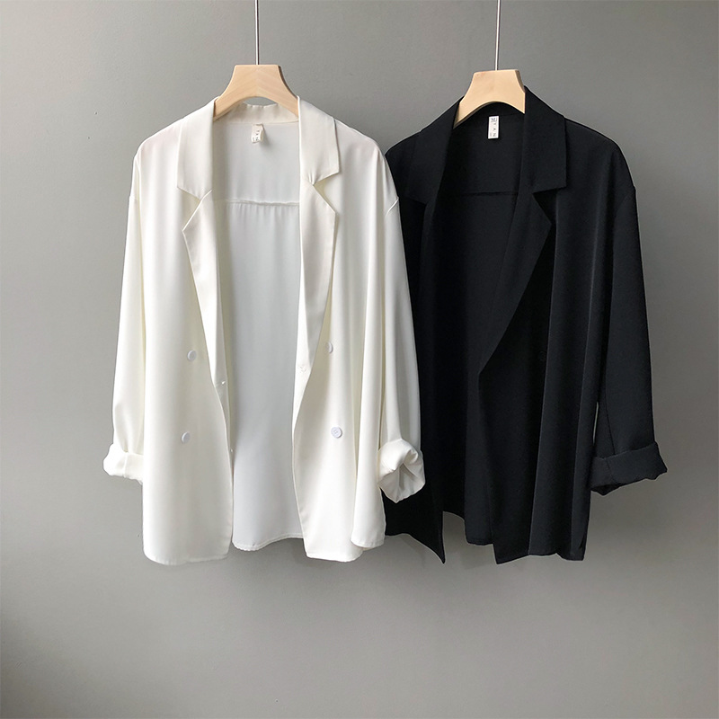 Summer 2020 new Korean web celebrity thin small suit jacket women's design sense of sunscreen loose suit 3355