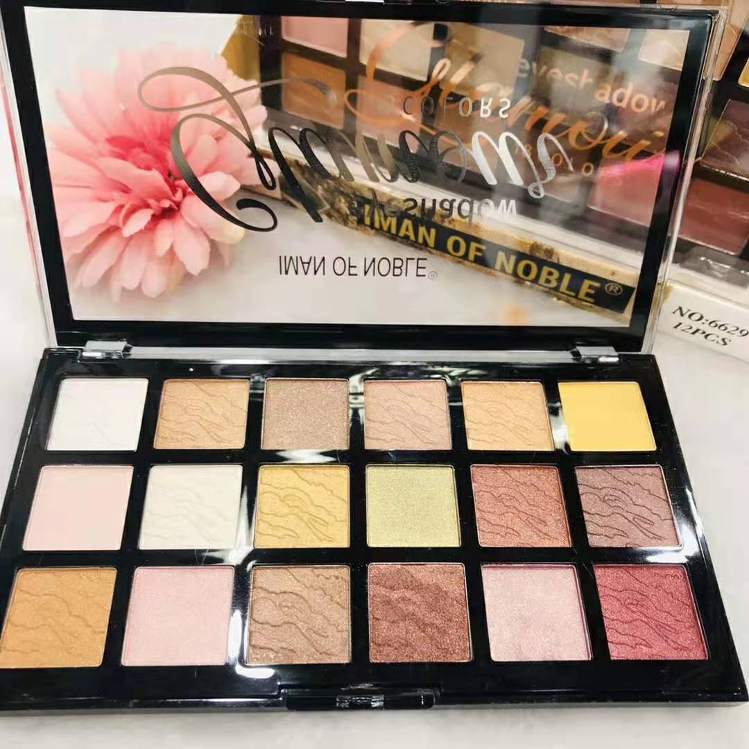 IMAN OF NOBLE brand new 18 color eye shadow natural lasting makeup manufacturers direct sales