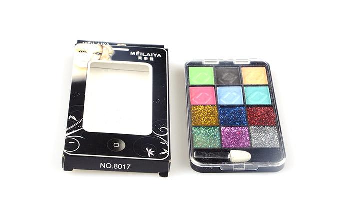 The United States fortune 8017 crystal eye shadow + Flash no flash brilliant double eye shadow The United States fortune 8017 crystal eye shadow + Flash no flash brilliant double eye shadow