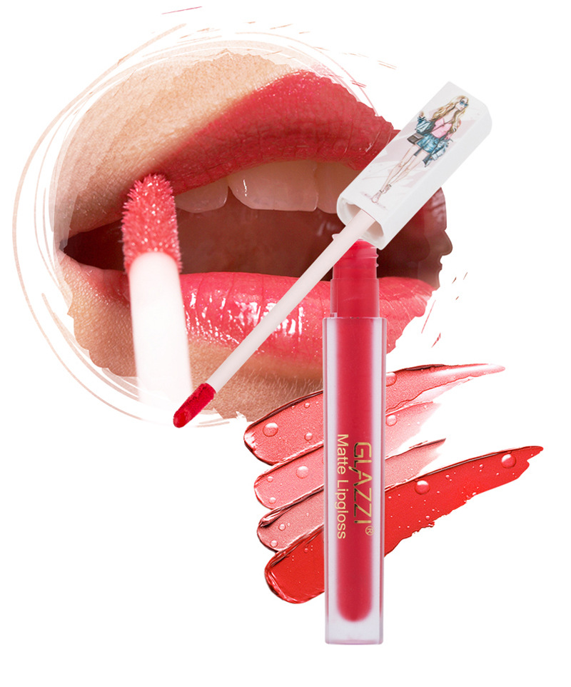 GLAZZI lip gloss not touch a cup of liquid lipstick lip gloss cross-border manufacturers for direct selling GLAZZI lip gloss not touch a cup of liquid lipstick lip gloss cross-border manufacturers for direct selling