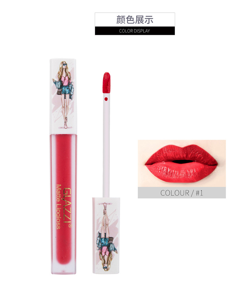 GLAZZI lip gloss not touch a cup of liquid lipstick lip gloss cross-border manufacturers for direct selling GLAZZI lip gloss not touch a cup of liquid lipstick lip gloss cross-border manufacturers for direct selling