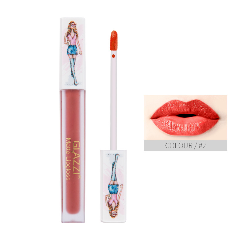 GLAZZI lip gloss not touch a cup of liquid lipstick lip gloss cross-border manufacturers for direct selling GLAZZI lip gloss not touch a cup of liquid lipstick lip gloss cross-border manufacturers for direct selling