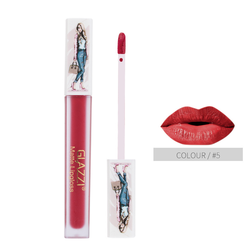 GLAZZI lip gloss not touch a cup of liquid lipstick lip gloss cross-border manufacturers for direct selling GLAZZI lip gloss not touch a cup of liquid lipstick lip gloss cross-border manufacturers for direct selling