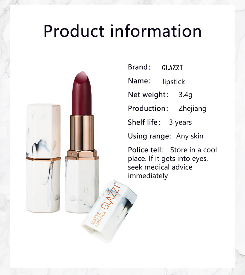 GLAZZI lipstick Chinese red retro red coral orange grapefruit red bean paste GLAZZI lipstick Chinese red retro red coral orange grapefruit red bean paste